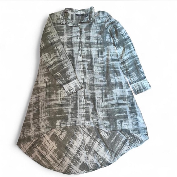 Lisa Rinna Collection Sheer Long Duster Tunic Top - Picture 5 of 11